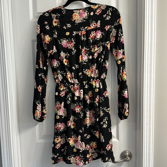 Floral Mini Wrap Dress - Picture 4 of 5